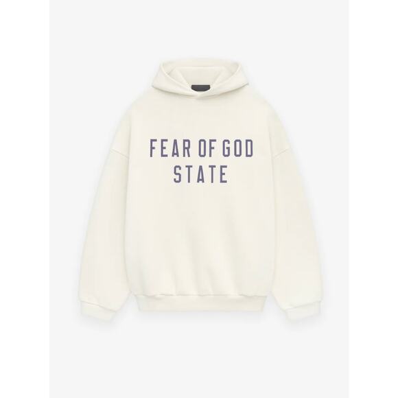 (XS) NWT Fear of God ESSENTIALS 'State' Hoodie in Shell - Picture 3 of 6